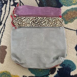 Stylish Gray and Purple Women's Bag